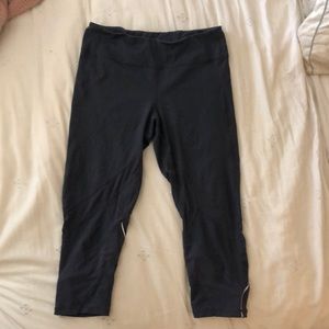 Zella Crop Leggings with Mesh cutouts